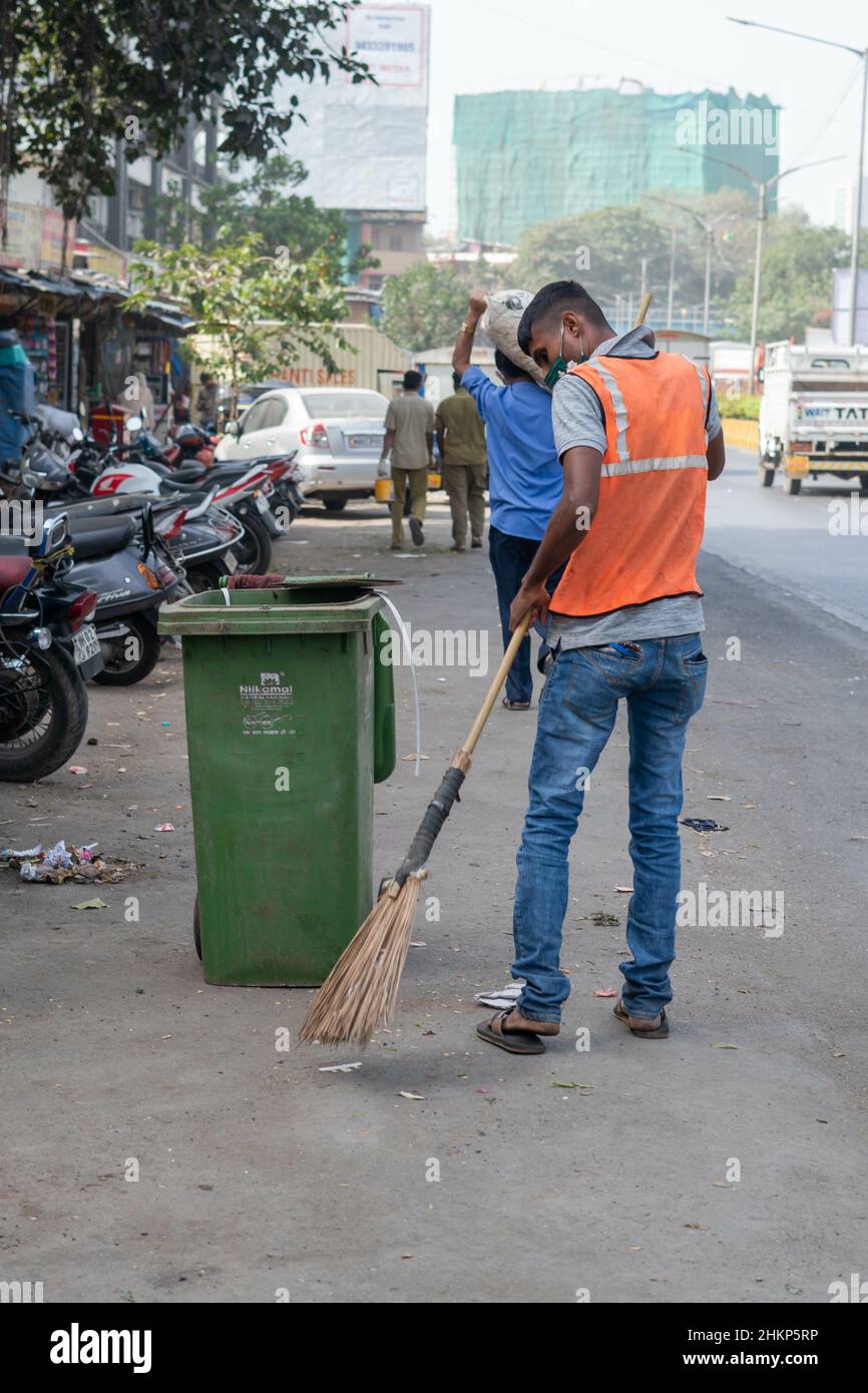 Street bin cleaning process